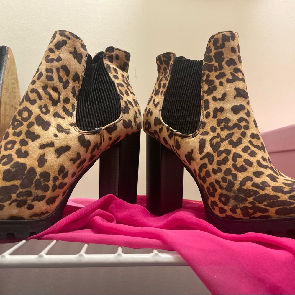Leopard Boot heels